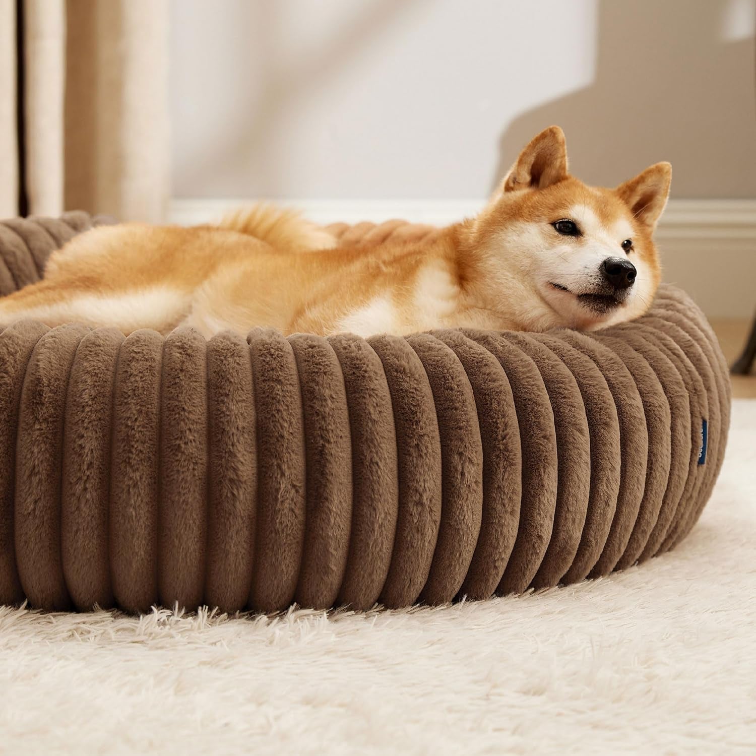 bedsure-comfyfleece™-donut-large-dog-bed-washable-faux-fur-with-corduroy-fleece-anti-slip-bottom-round-pet-bed-with-removable-cover-camel-brown-36x36x8-inches-36x36x8in-calming-round-pet-bed-support-plush-with-removable-corduroy-fleece-for-big-dog-anti-slip-bottom-camel-brown