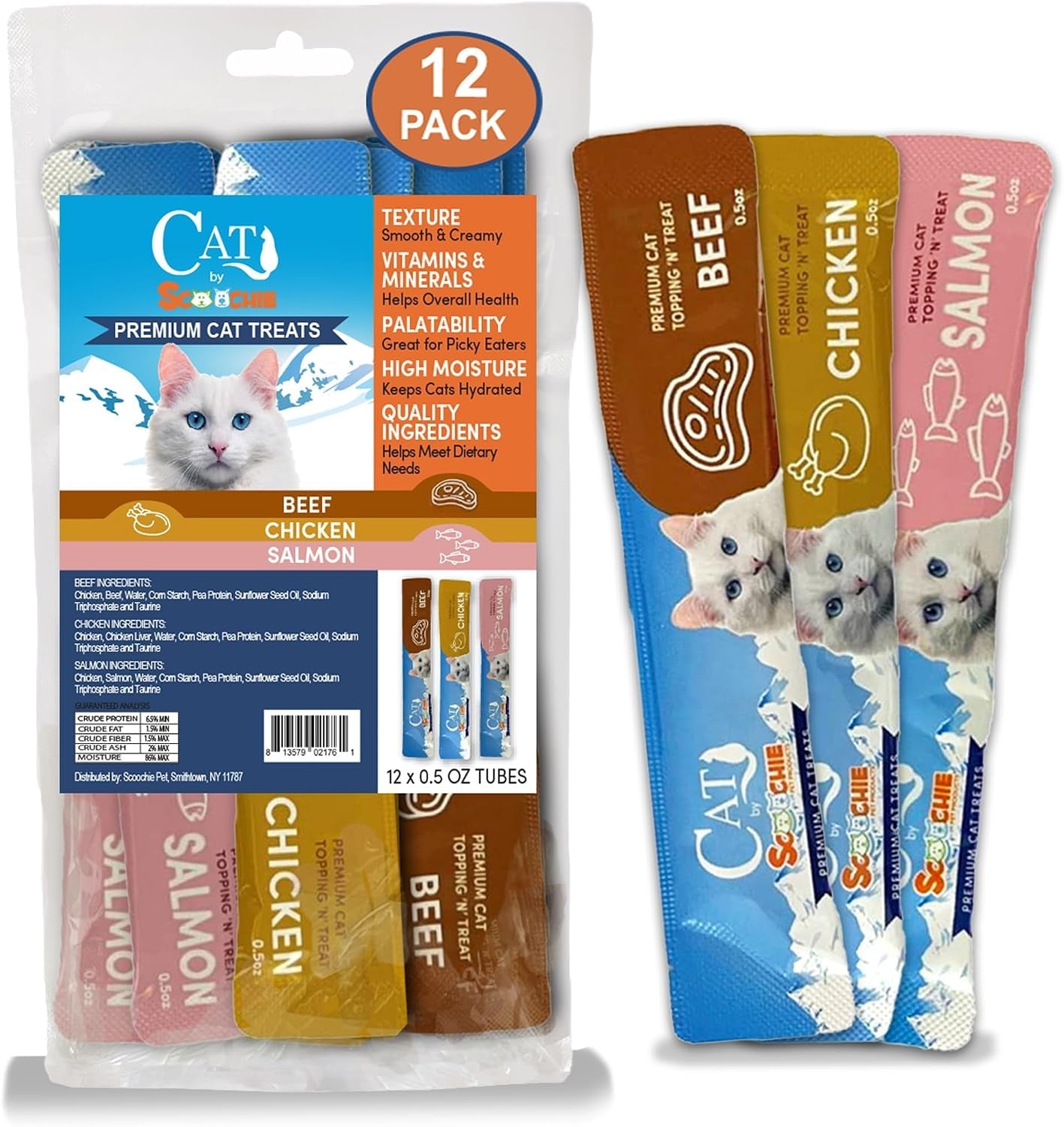 scoochie-pet-cat-lick-treats-chicken-salmon-beef-0-5oz-12-pack-variety-pack-chicken-salmon-beef-creamy-puree-no-chewing-great-for-all-cats-especially-seniors