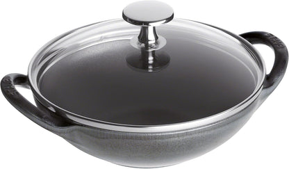 STAUB Baby Wok, 0.5-Qt, Graphite Gray1