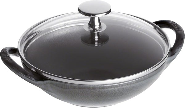 STAUB Baby Wok, 0.5-Qt, Graphite Gray1