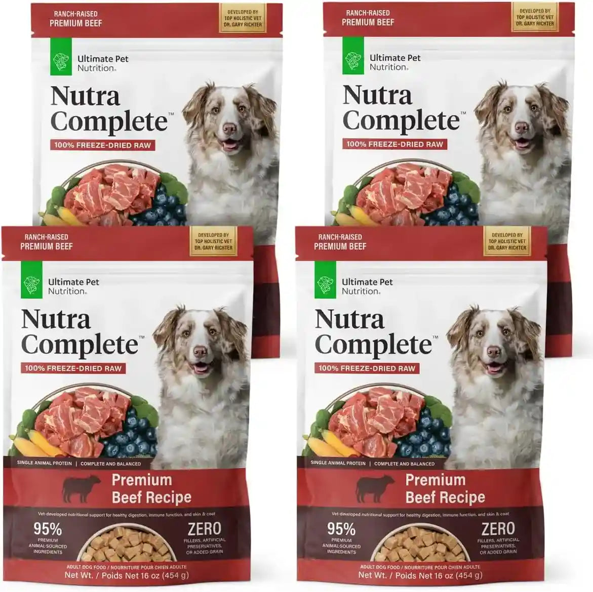 ultimate-pet-nutrition-nutra-complete-100-freeze-dried-raw-veterinarian-formulated-dog-food-with-antioxidants-prebiotics-and-amino-acids-1-pound-beef