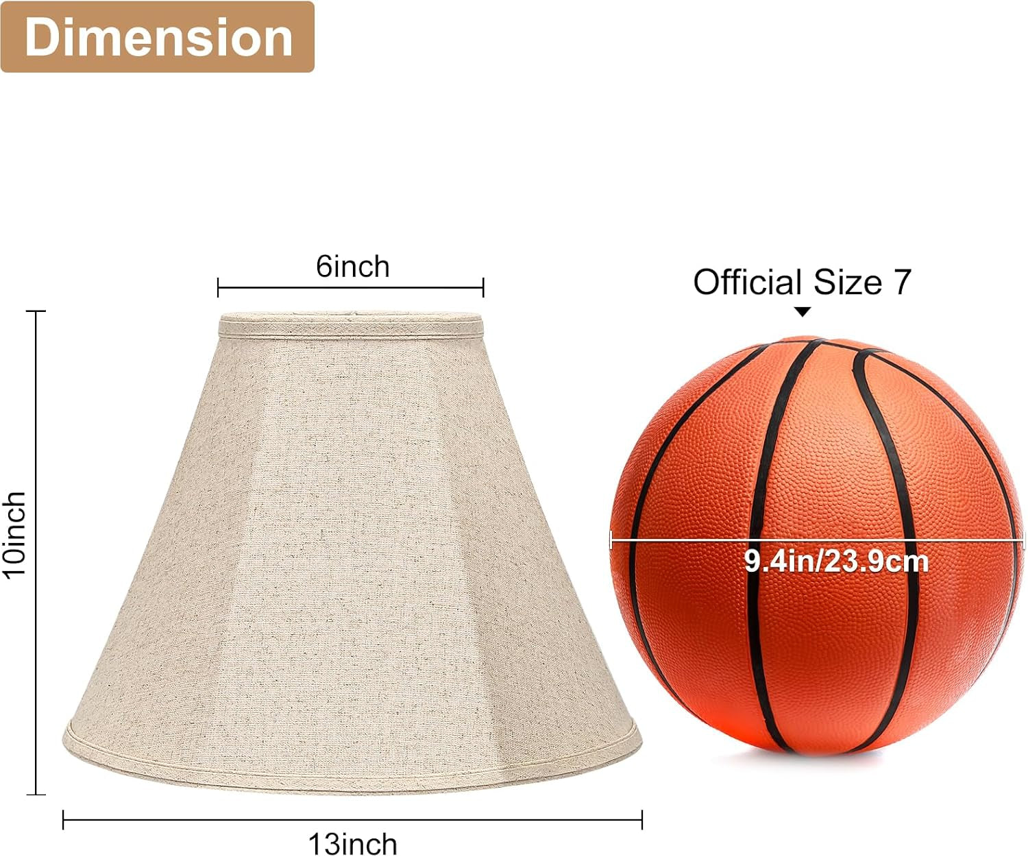 bell-lamp-shades-set-of-2-6top-x-13bottom-x-10high-beige-lamp-shade-lampshade-for-table-lamps-floor-lamps-fabric-natural-linen-hand-crafted-spider-fitter-harp-holders-included-easy-assembly