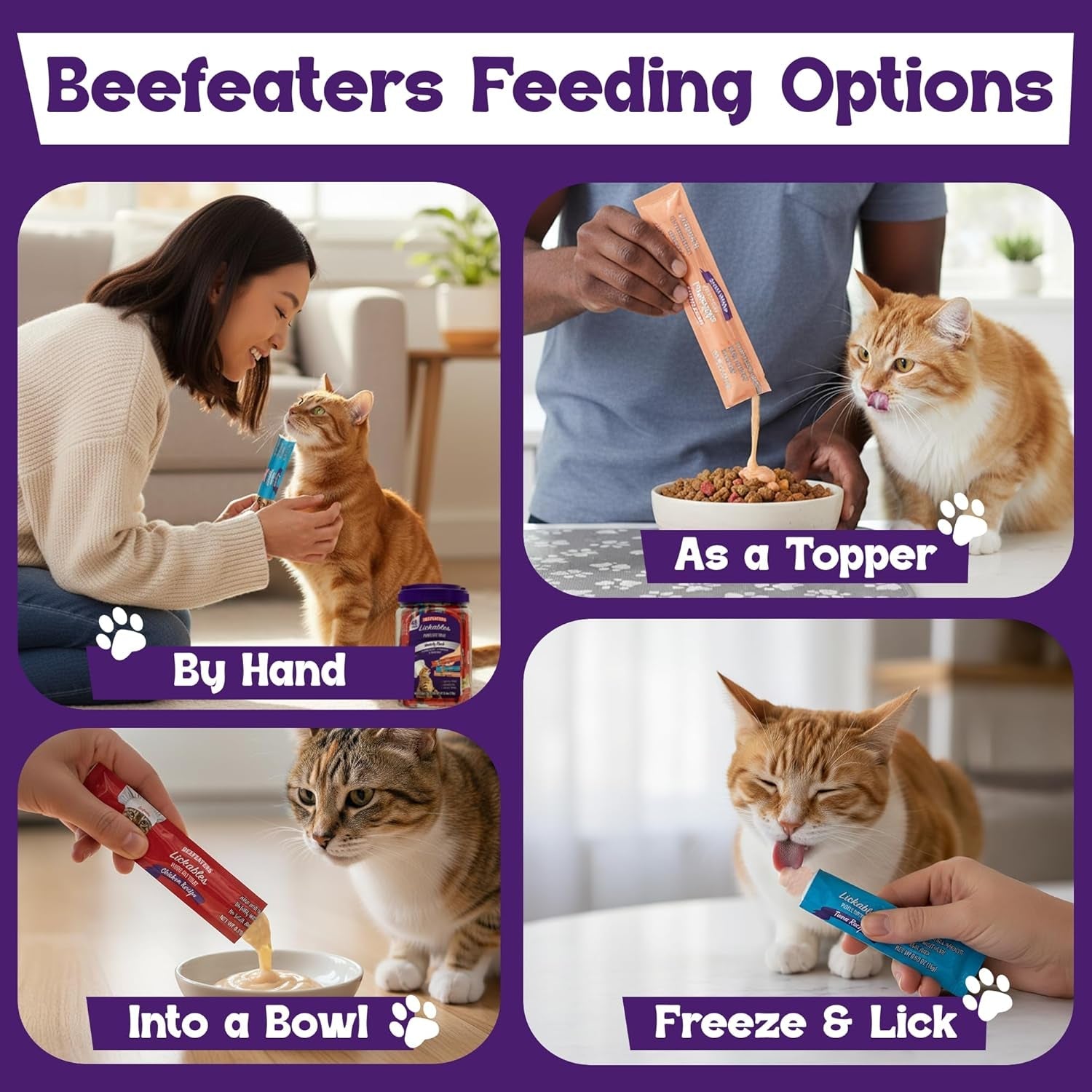 beefeaters-lickable-cat-treats-48-count-puree-squeeze-up-tubes-variety-pack-salmon-tuna-chicken-grain-free-taurine-enriched-high-moisture-for-picky-eaters-cat-treat-topper-or-snack