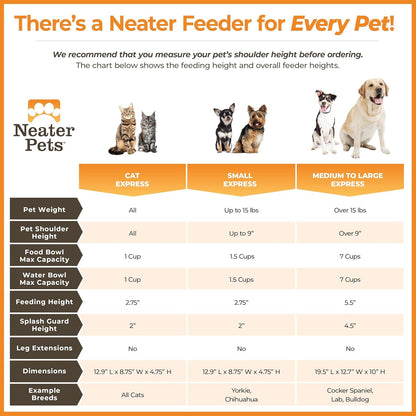 Neater Feeder Express Mess Proof Dog Bowls Elevated for Small Breeds under 15 Lb, Made in USA, No Spill Raised Dog Food Bowl Stand, Stainless Steel Food and Water Bowl Set, Feeding Station, Cappuccino7