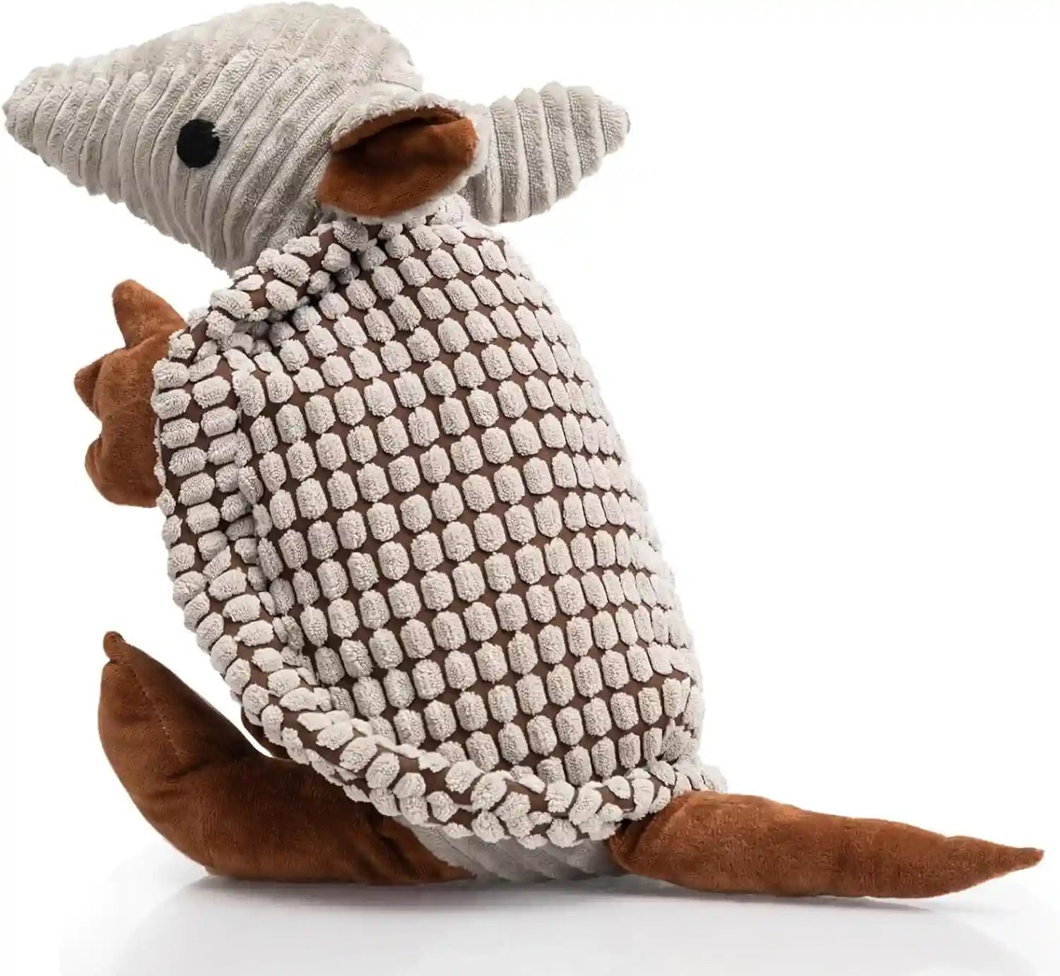 hollypet-plush-dog-squeaky-toy-stuffed-armadillo-animal-pet-puppy-chew-toys-with-clean-teeth-for-small-medium-large-all-breed-sizes-dogs-gray-8-in