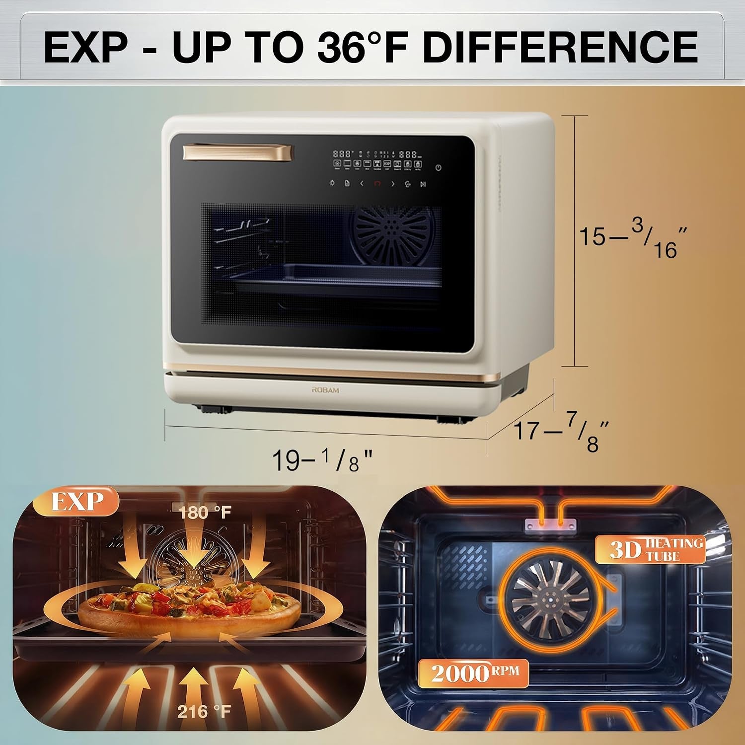 r-box-pro-countertop-combi-steam-oven-white-air-fryer-toaster-oven-with-exp-1-2-cu-ft-xl-capacity-1800w-steam-fry-technology-86-446-f-precision-32-presets-easy-to-clean-enamel-interior