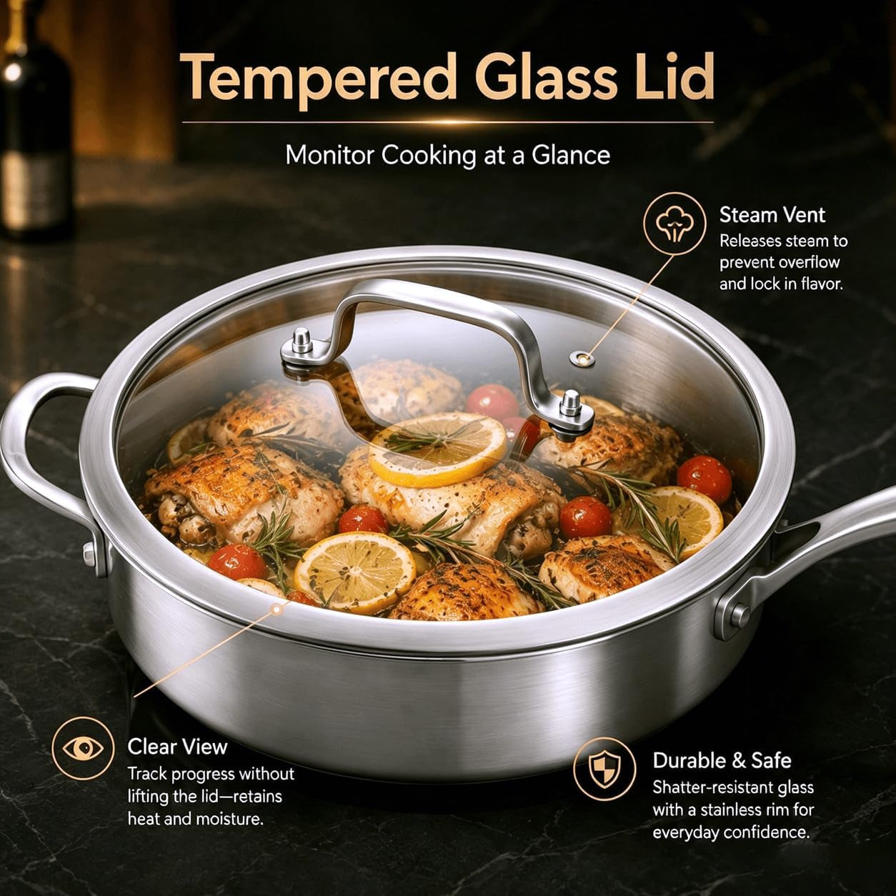 tri-ply-stainless-steel-frying-pan-12-inch-skillet-with-lid-6-quart-saute-pan-compatible-with-all-cooktops-oven-up-to-660-chicken-fryer-dishwasher-friendly