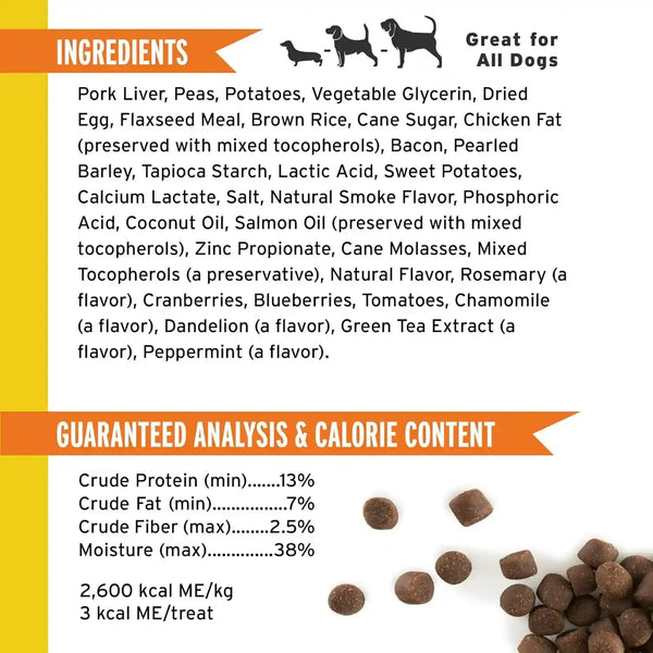 Pet Botanics 20 Oz. Pouch Training Rewards Soft & Chewy, Bacon Flavor, with 500 Treats per Bag, the Choice of Top Trainers2