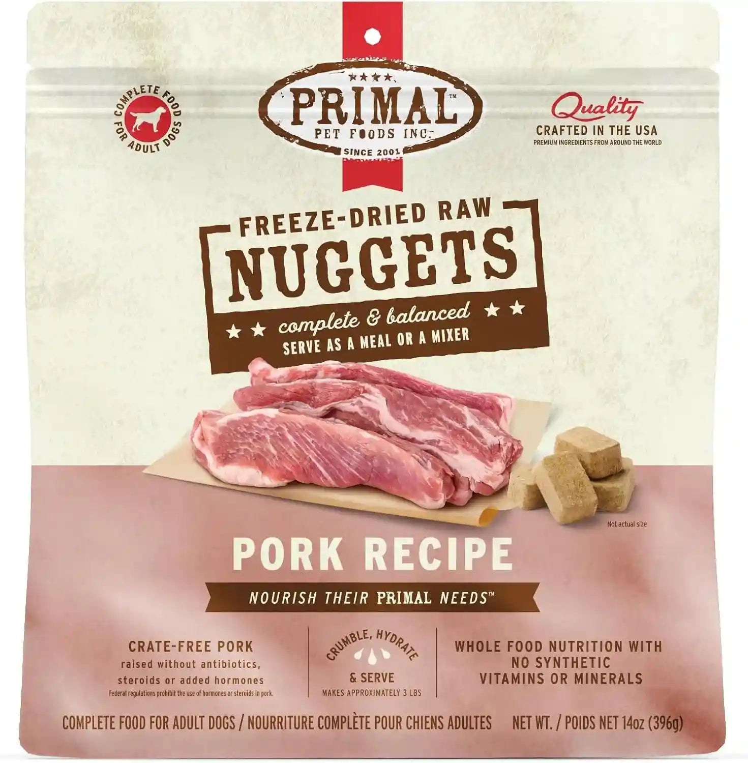 primal-freeze-dried-dog-food-nuggets-chicken-complete-balanced-meal-topper-or-treat-premium-healthy-grain-free-high-protein-raw-dog-food-14-oz-complete-balanced-nutrition-meal-topper-or-treat-grain-free-high-protein-no-synthetic-vitamins-minerals