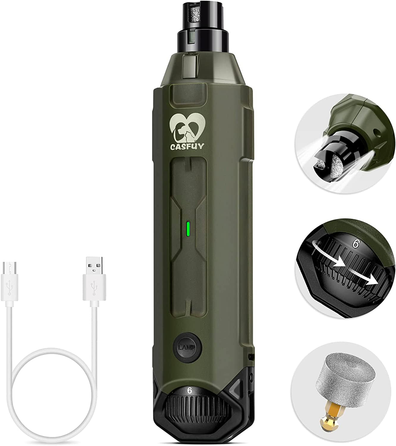 casfuy-6-speed-dog-nail-grinder-newest-enhanced-pet-nail-grinder-super-quiet-rechargeable-electric-dog-nail-trimmer-painless-paws-grooming-smoothing-tool-for-large-medium-small-dogs-blue