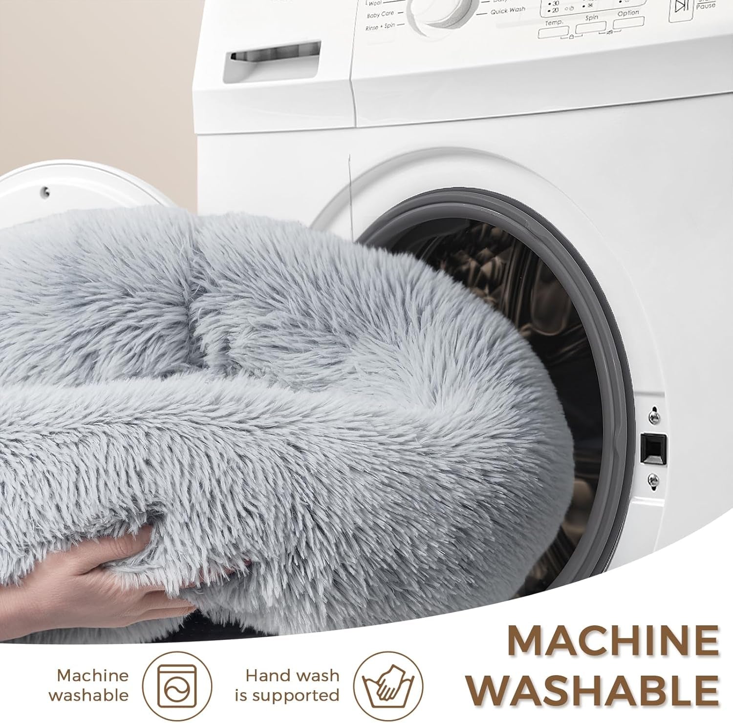 calming-round-dog-bed-cat-bed-for-indoor-cats-medium-size-washable-anti-slip-anti-anxiety-donut-dog-beds-for-small-dogs-cats-fluffy-plush-soft-dog-bed20-inch-light-grey