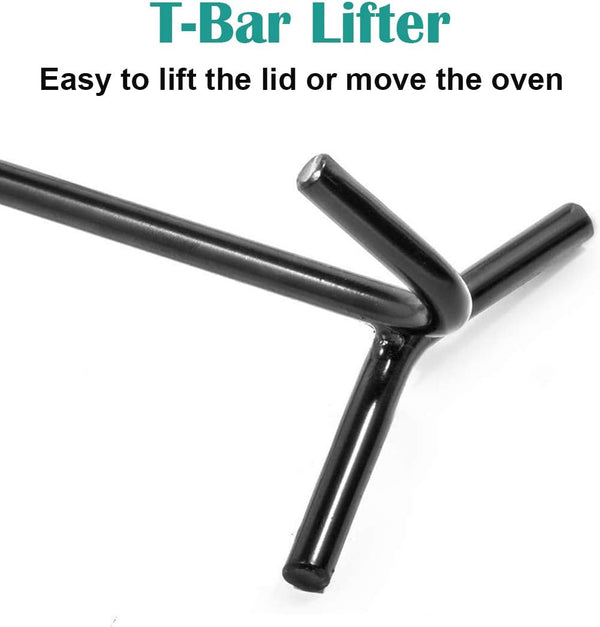 Camp Cast Iron Dutch Oven Lid Lifter and Folding Finish Camp Dutch Oven Lid Stand Can Be Used as Trivet, Lifter and Skillet Holder5