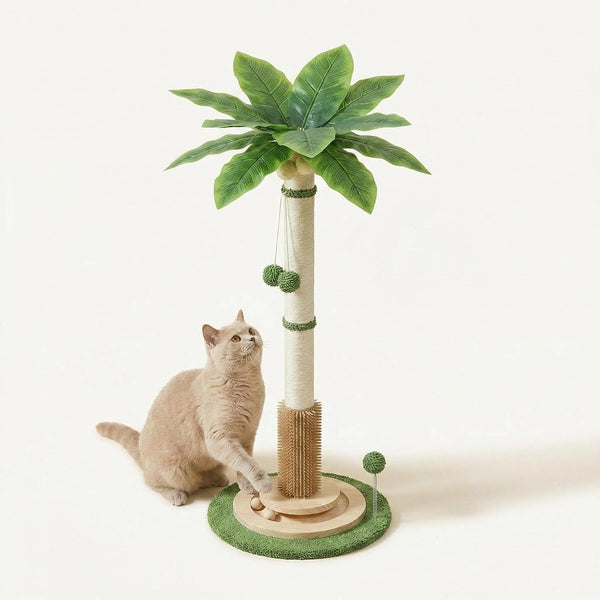 35.4" Tall Cat Scratching Post for Large Cats Heavy Duty Cat Scratch Post for Indoor Cats Large Cat Scratcher with Ball1