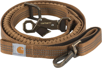 Carhartt Pet Durable Nylon Webbing Shock Absorbing Leash for Dogs, Reflective Stitching for Visibility, Carhartt Brown (Shock Absorbing), Large1