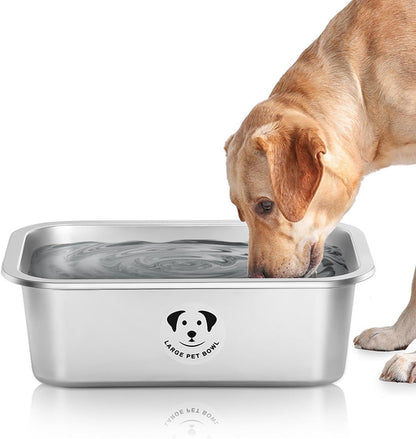 Stainless Steel Dog Bowls for Large Dogs, High Capacity Metal Dog Food Bowls, Food and Water Bowl for Larges, X-Large, and Big Dogs 1.25 Gallons15