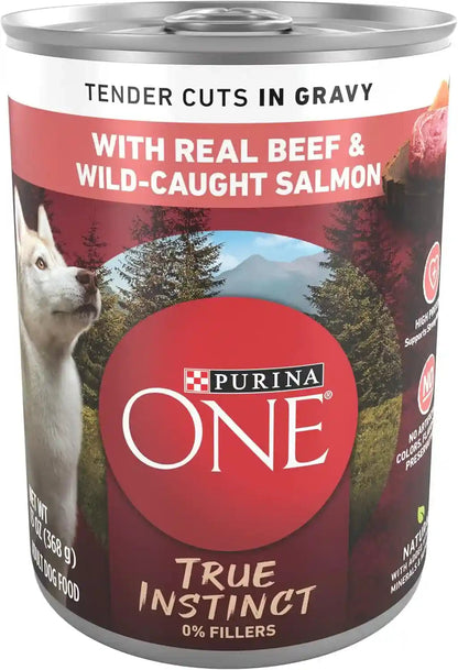 Purina ONE Classic Ground Chicken and Brown Rice Entree Adult Wet Dog Food - (Pack of 12) 13 Oz. Cans25