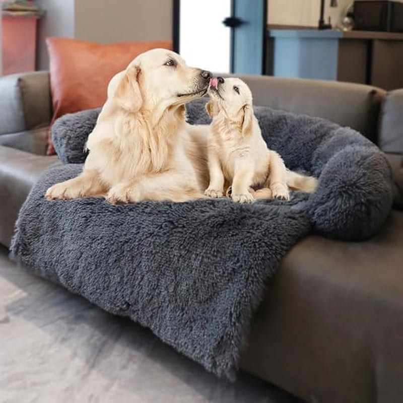 calming-dogs-cats-bed-mats-dog-pad-washable-removable-couch-cover-plush-long-fur-mat-for-pets-waterproof-lining-perfect-for-small-medium-and-large-dogs-and-cats-gradient-gray-36x31