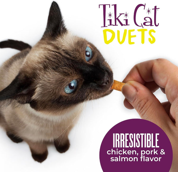 Tiki Cat Duets Cat Treats, Chicken Flavor, 2 Oz. Pouch (8 Count)7