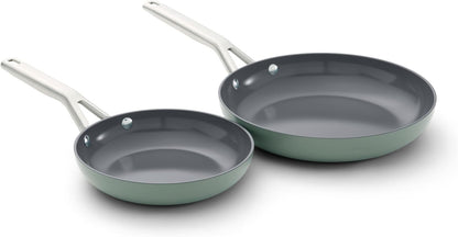 Calphalon® Ceramic Nonstick 8" and 10" Frying Pan Set, Silver Ash1