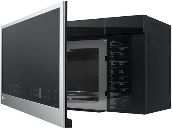 LG Smart 30 In. W 2 Cu. Ft. over the Range Microwave with Easyclean 1,050-Watt in Printproof Stainless Steel MVEL2033F5