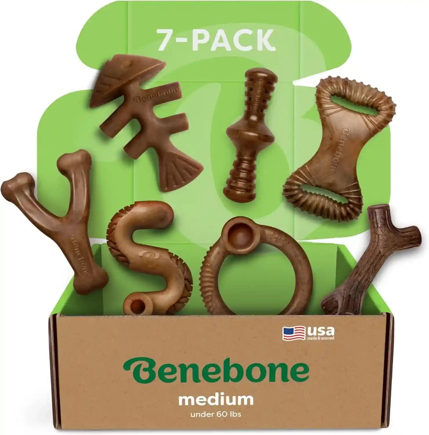 benebone-small-4-pack-dog-toys-for-aggressive-chewers-under-30-lbs