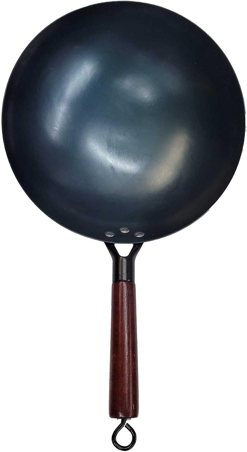 chinese-100-hand-hammered-iron-woks-stir-fry-pans-non-stick-no-coating-less-oil-36cm-black-seasoned-wooden-handle