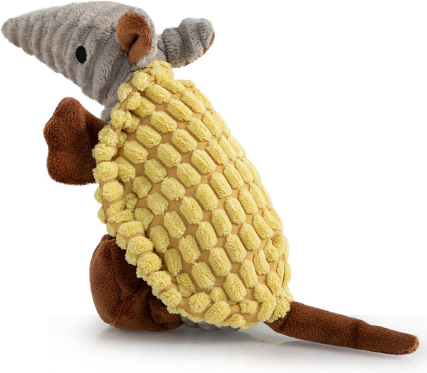 Hollypet Plush Squeaky Armadillo Chew Dog Toy for Small Medium, 8" | Cute Stuffed Armadillo Toy with Unique Grunt Squeaker & Textured Fabric for Teeth Cleaning. Great for Small & Medium Dogs36