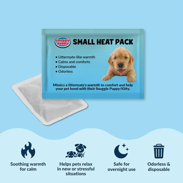 Snuggle Puppy Heartbeat Puppy Toy for Small Breeds, Compact Plush Dog Toy with Real-Feel Pulse, Designed for Crate Time, First Nights, and Rest - Cream7