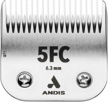 Andis 72600 Ultraedge Detachable Blade, Size 7FC, 1/8In Cut, Chrome | Carbonized Steel for Long-Lasting Sharpness, Ideal for Short Body Trims & Sanitary Dog Grooming3