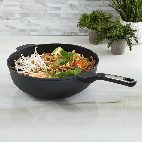 Phantom 12In Ceramic Nonstick Wok Pan, 5.3Qt Stir Fry Pan | Recycled Cast Aluminum, Ceragreen Non Toxic PFAS & PTFE Free, Full Disk Induction, Stay Cool Handle, Gas & Glass Top Stoves2