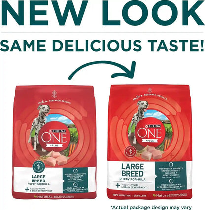 Purina ONE plus Puppy Dry Dog Food for Large Dogs High Protein Growth Support, Real Chicken - 31.1 Lb Bag2