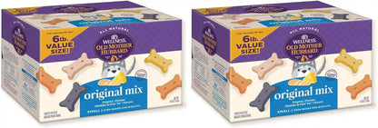 Wellness Old Mother Hubbard Classic P-Nuttier Dog Biscuits, Natural Training Treats, Peanut Butter Flavor, Mini Size, 6 Lb Box12