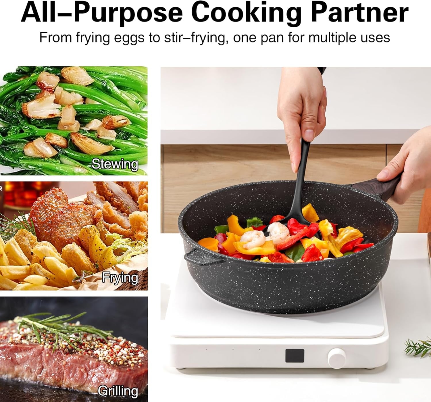 nonstick-deep-frying-pan-skillet-with-lid-11-inch-saute-pan-healthy-induction-compatible-pfoa-free