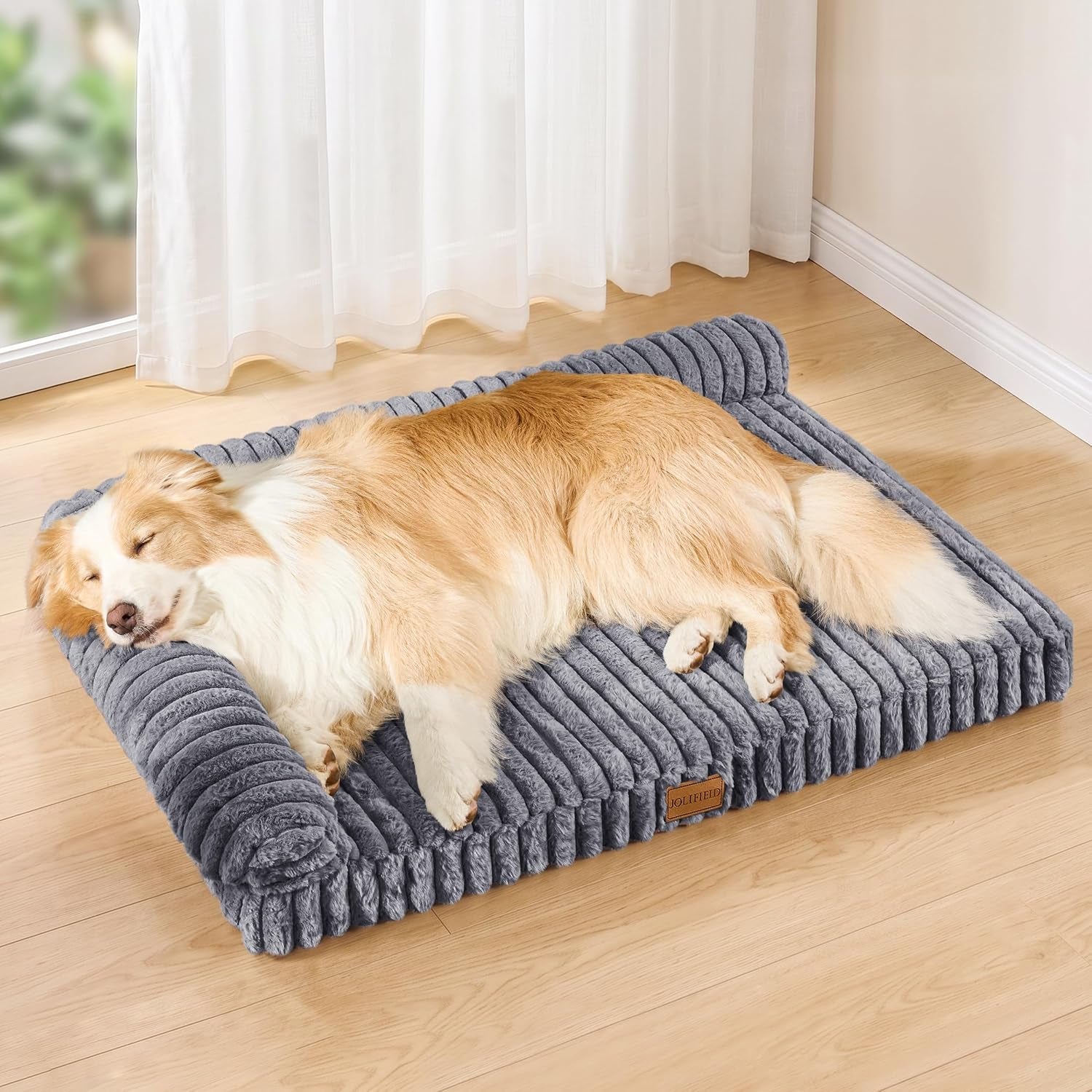 orthopedic-calming-large-dog-bed-pet-sofa-bed-36x24-grey-2-sided-pet-couch-large-sized-dog-soft-egg-crate-foam-dog-mat-waterproof-removable-washable-cover-nonskid-bottom-cat-bed