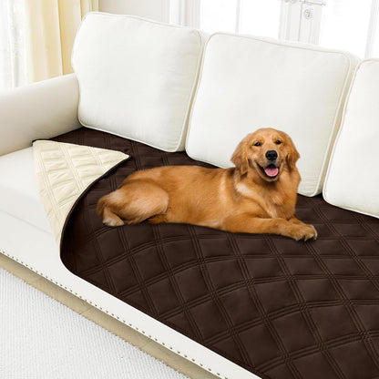 Smiry Waterproof Dog Bed Cover Blanket, Reversible Pet Blanket | Soft Reversible, Washable Leakproof Cats Dogs Couch Cover for Sofa, Couch, Furniture (30X70 Inch)10