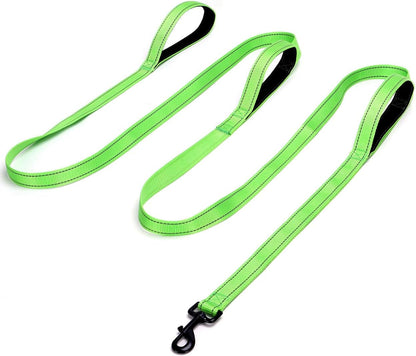 3 Handle Dog Leash 10FT Triple Handle Reflective Large Medium Dog | Multi Handles Heavy Duty Training Lead with Padded Traffic Handles for Control and Safety12