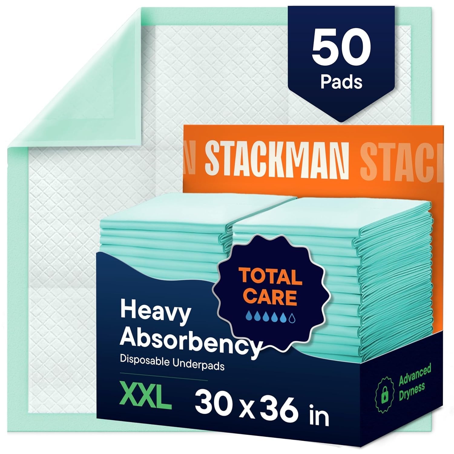 chucks-pads-disposable-30x36-underpads-50-pack-incontinence-chux-pads-absorbent-fluff-protective-bed-pads-extra-large-pee-pads-for-kids-adults-elderly-leak-proof-puppy-pads-for-training