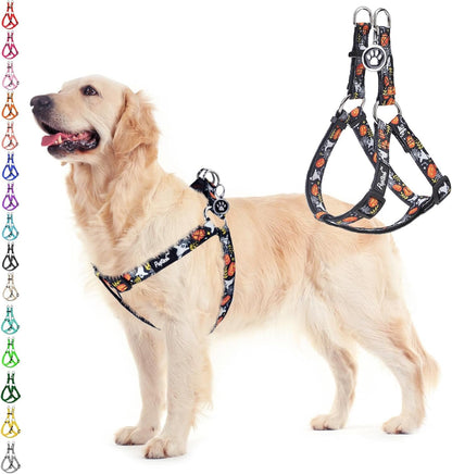 PUPTECK No Pull Dog Harness Soft Adjustable Basic Nylon Step in Puppy Vest Outdoor Walking with ID Tag12
