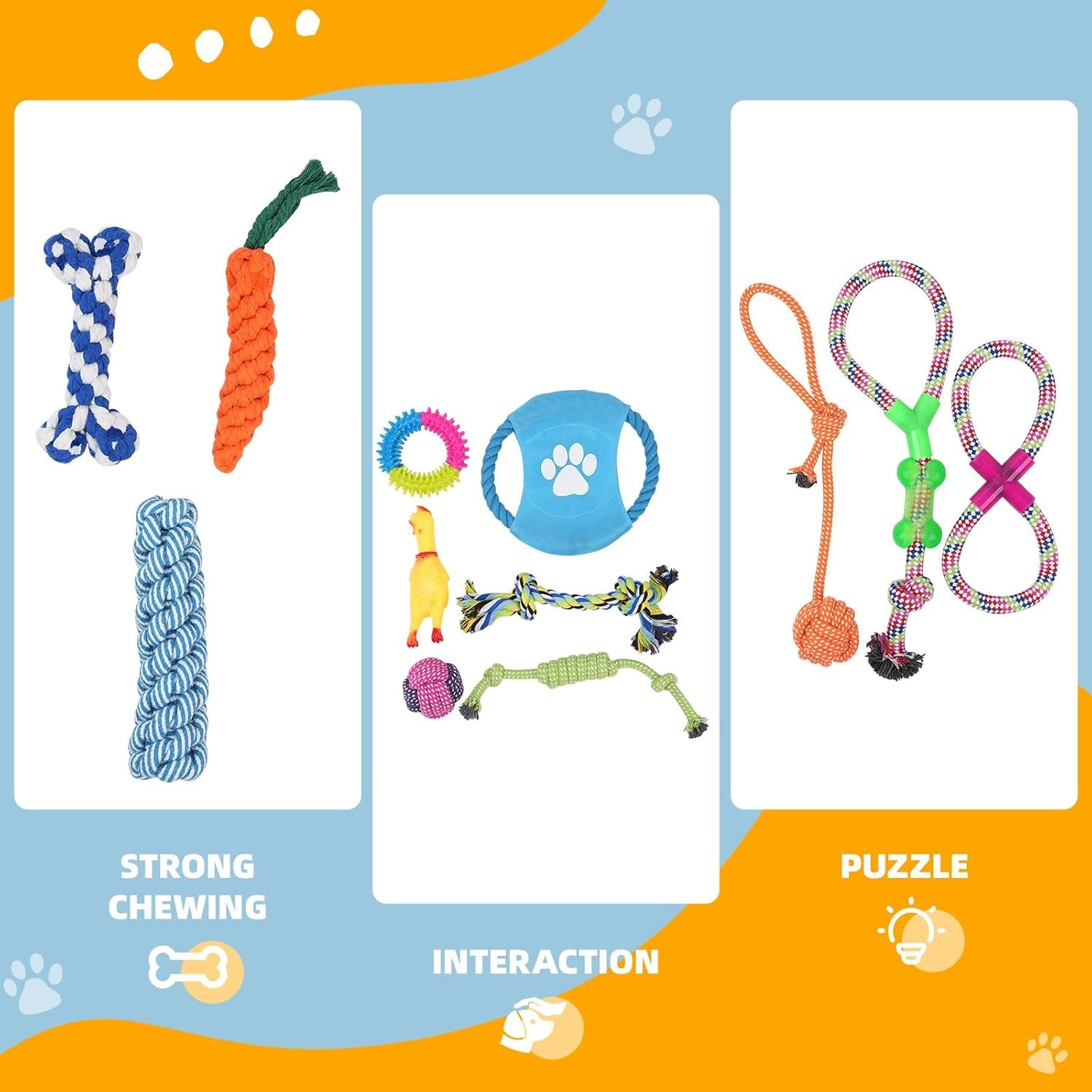 dog-teething-chew-toys-12-pack-small-medium-breed-puppy-toy-variety-dogs-rope-chew-toys-bundle-for-boredom-pet-interactive-squeaky-toys-indestructible-cotton-puppy-teething-chew-tug-toys