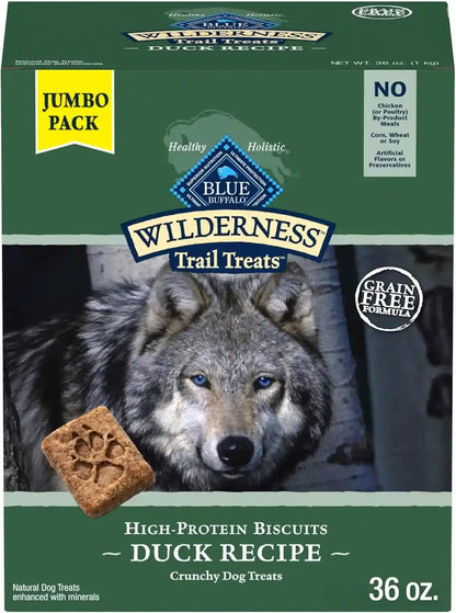 Blue Buffalo Wilderness Trail Treats Salmon Crunchy Dog Biscuits, Grain-Free & High-Protein, Bite-Sized Training Treats Made with Real Salmon & Natural Ingredients, 24-Oz Bag22