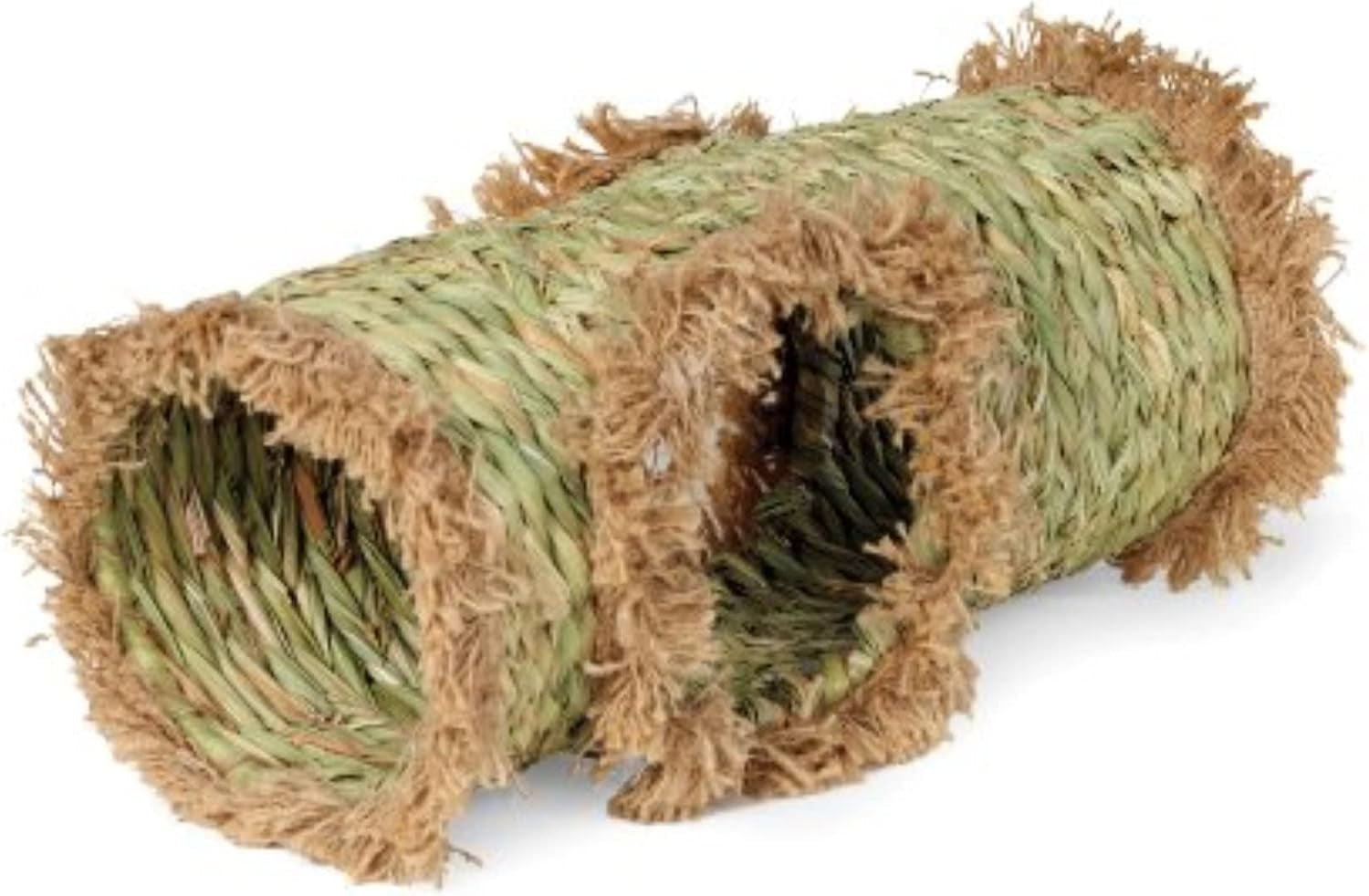 prevue-pet-products-natures-hideaway-grass-hut-small-animal-toy-for-guinea-pigs-rabbits-chinchilla-hamsters-gerbils-mice-woven-hay-grass-natural-hide-explore-toy-medium