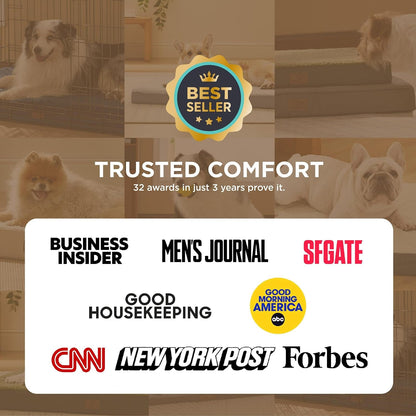 Bedsure Washable Dog Beds Large Sized Dog with Comfy Sherpa, 36X27In Grey | Orthopedic Egg Crate Foam,Comfort Support Flat Rectangle Pet Mat,Non-Slip Bottom,Removable Cover,For Large Breed up to 55 Lbs6