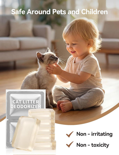 Thereye Cat Litter Box Deodorizer, Compatible with SC06 SC07 SC08 | Long-Lasting Pet Odor Eliminator Gel for Thereye Self Cleaning Litter Box, 6PCS6