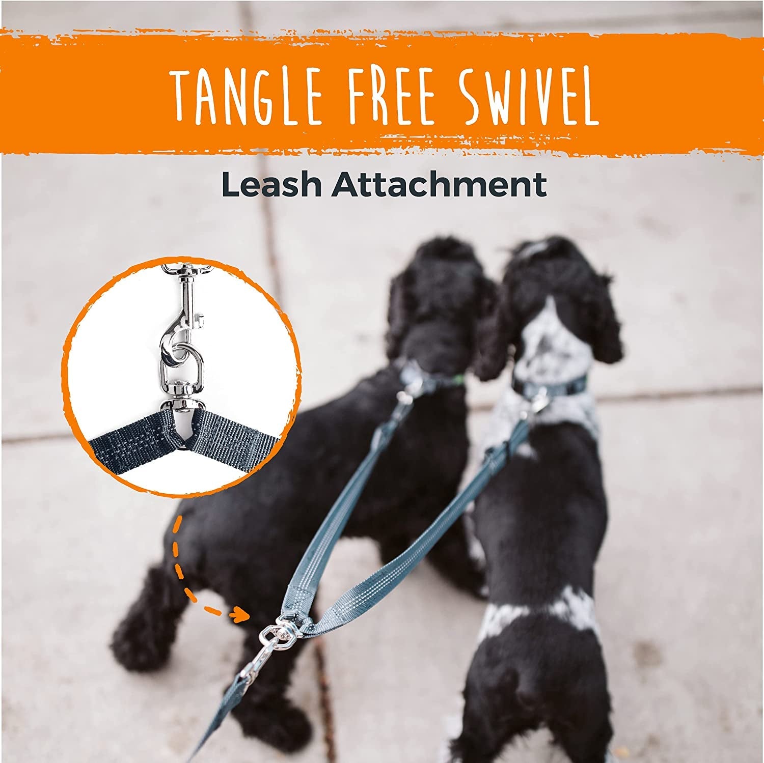 mighty-paw-double-dog-leash-no-tangle-adjustable-split-lead-for-two-dogs-fits-0-100-lb-16-24-in-range-reflective-stitching-waterproof-neoprene-padded-handle