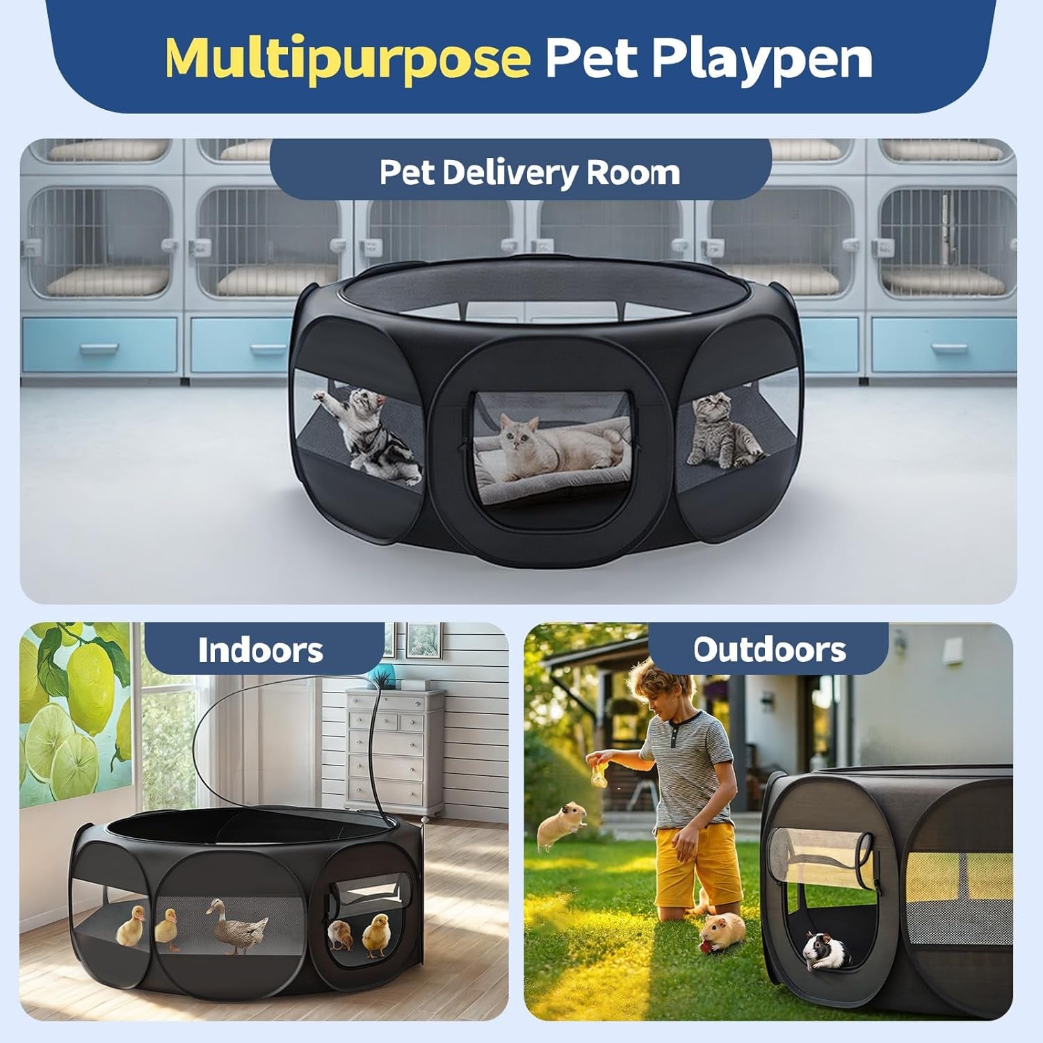 small-animal-playpen-chicken-brooder-box-with-cover-top-black-portable-outdoor-exercise-pet-cage-tent-waterproof-breathable-pet-playpen-indoor-for-chick-ktiien-bunny-hamster-guinea-pig