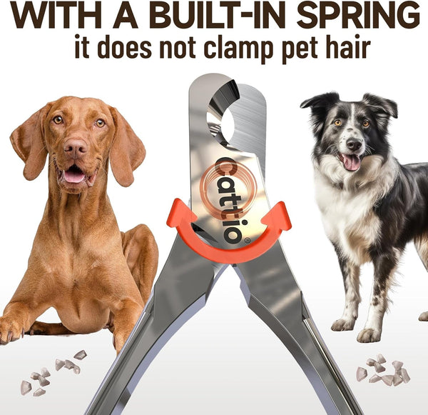 Dog Nail Clippers - All Steel Material, Built-In Spring,Heavy Duty Dog Nail Trimmer Full Metal Razor Sharp Professional for All Dogs Cats with Thick Toena,Dog Nail Trimmers3