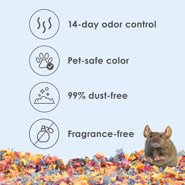 Kaytee Clean & Cozy Colors, Small Animal Bedding with Extreme Odor Control, Kaleidoscope, 24.6 Liters4