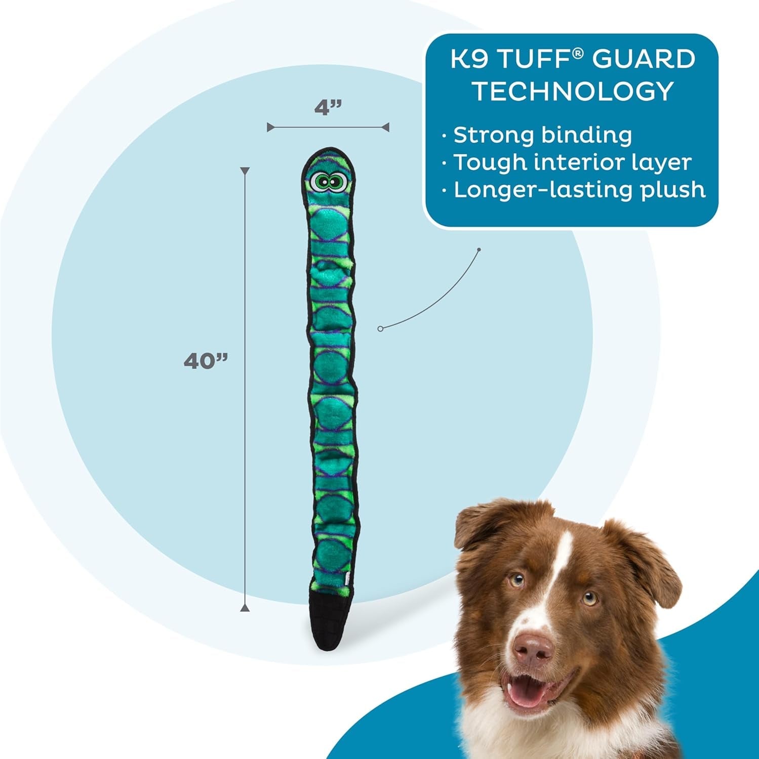 outward-hound-durablez-snake-squeaky-plush-dog-toy-no-stuffing-for-less-mess-interactive-tough-6-jumbo-squeakers-puppies-dogs-x-large-40