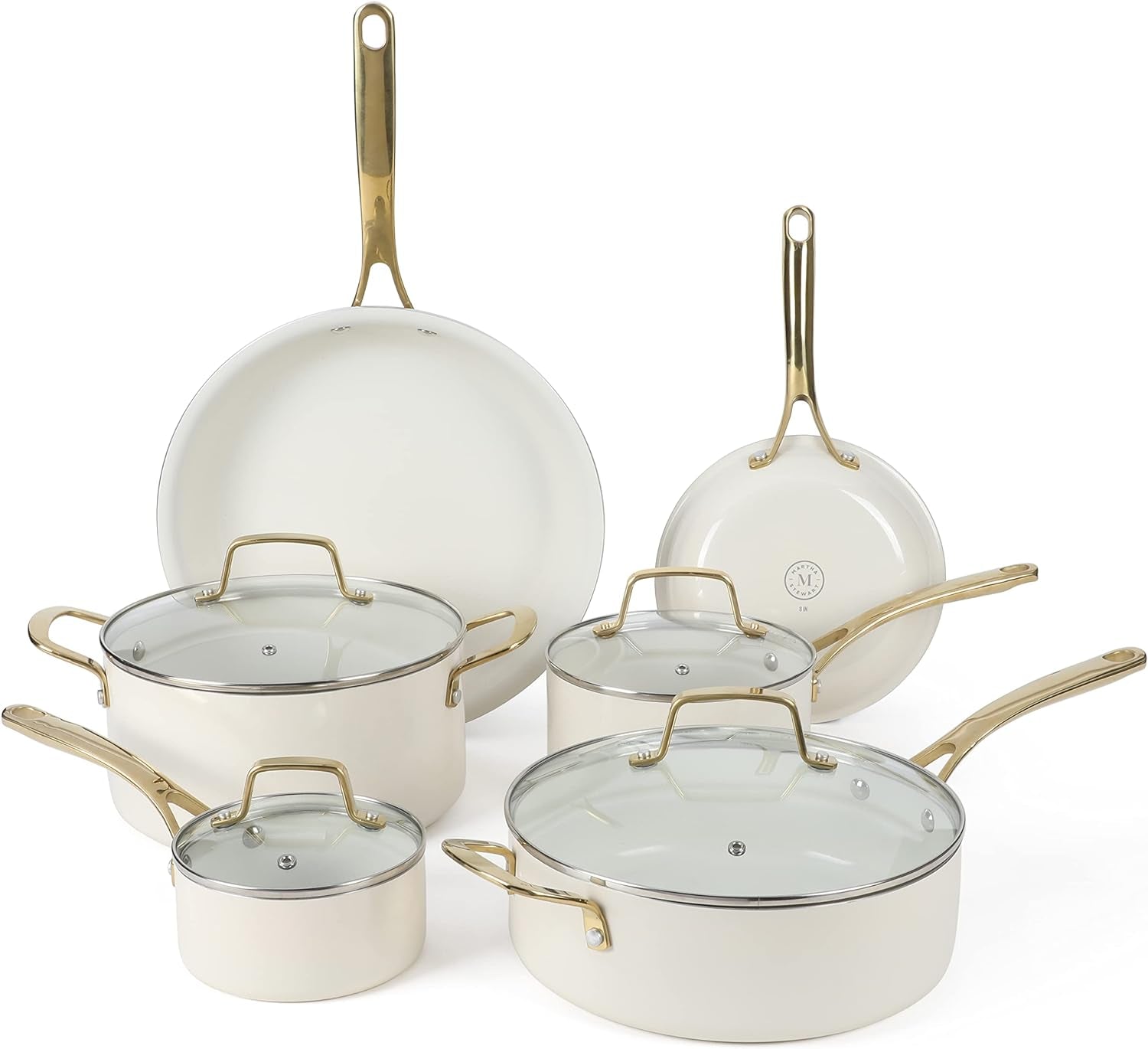 lockton-premium-non-stick-non-toxic-pfa-free-ceramic-interior-10-piece-heavy-gauge-enamel-aluminum-pots-and-pans-cookware-set-linen-white-w-gold-handle