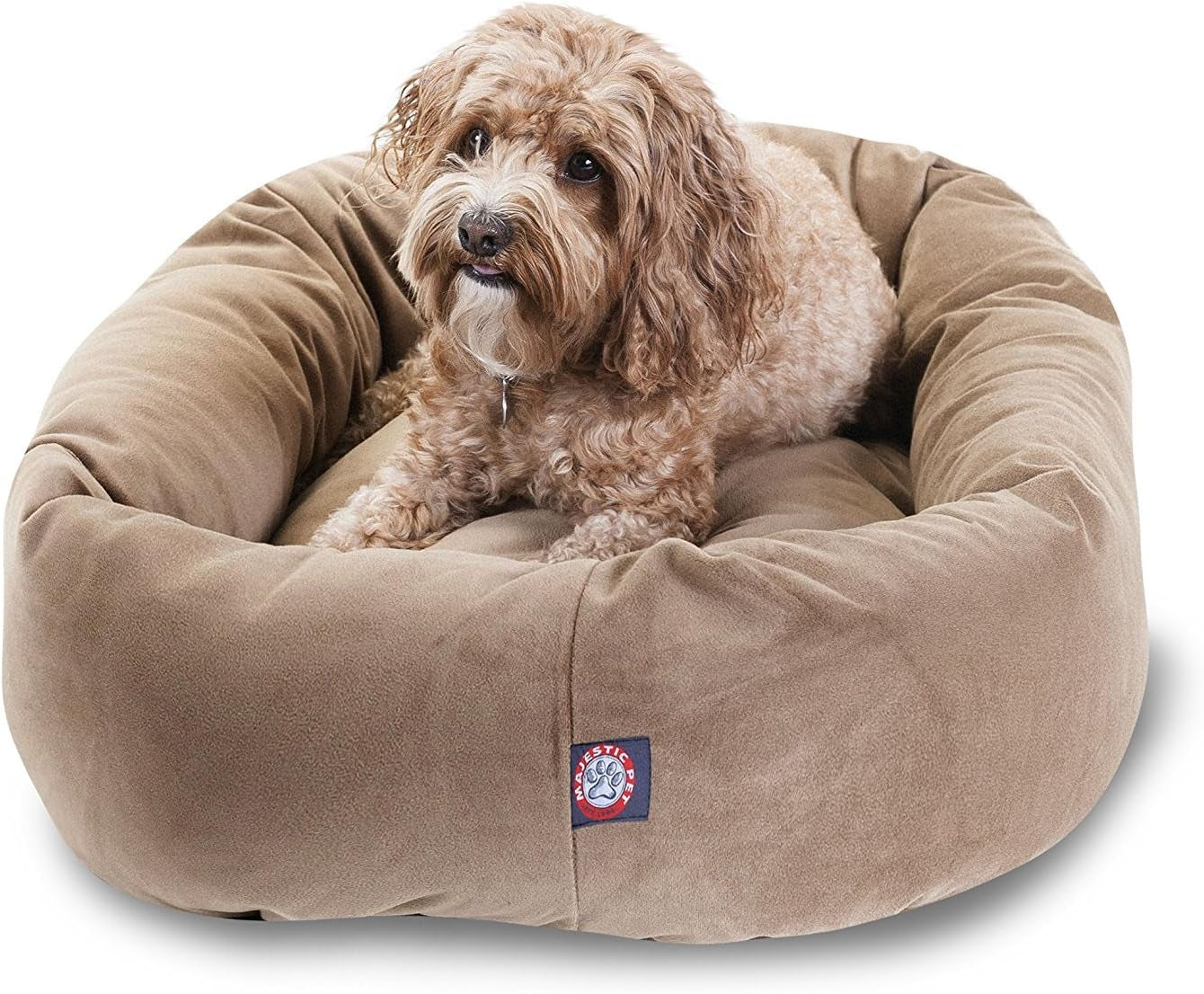 majestic-pet-32-inch-suede-calming-dog-bed-washable-cozy-soft-round-dog-bed-with-spine-support-for-dogs-to-rest-their-head-fluffy-donut-dog-bed-32x23x7-inch-round-pet-bed-medium-sage